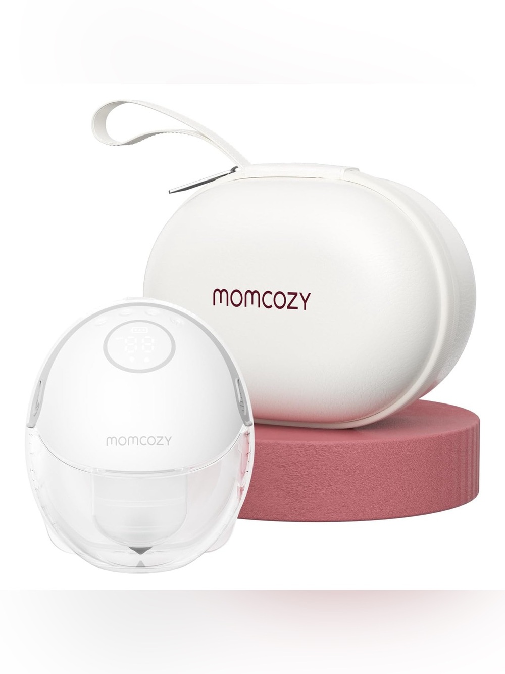 NWT Momcozy Mobile Flow M6 Gray Electric Breast Pump with Carry Case